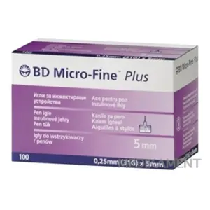 BD MICRO FINE PLUS inzulínové ihly 31G - ihly do aplikátorov inzulínu 10 x 10 ks