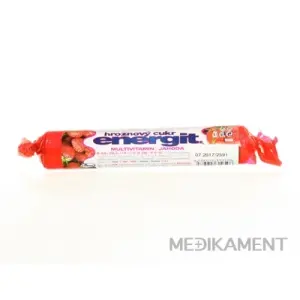 Energit hroznový cukor MULTIVITAMÍN Jahoda pastilky 17 ks 