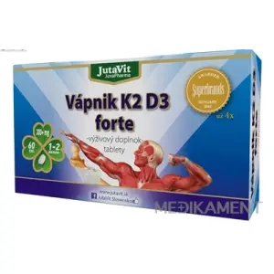 JutaVit Vápnik K2 D3 forte tablety 60 ks