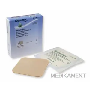 GRANUFLEX obväz hydrokoloidný 15 x 15 cm 10 ks