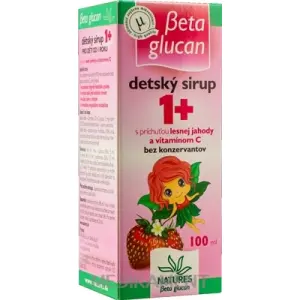 NATURES BETA GLUCAN DETSKÝ SIRUP 1+ s príchuťou lesnej jahody 100 ml