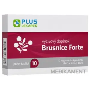PLUS LEKÁREŇ Brusnice Forte tablety 10 ks