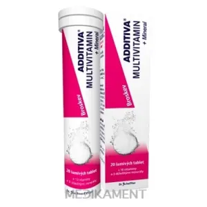 ADDITIVA MULTIVITAMÍN + Minerál Broskyňa šumivé tablety 20 ks
