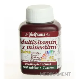 MedPharma MULTIVITAMIN S MINERÁL. EXTRA 42 ZLOŽIEK tablety 107 ks