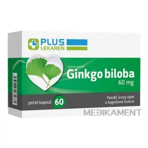 PLUS LEKÁREŇ Ginkgo biloba 60 mg kapsuly 60 ks