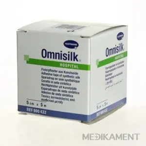 OMNISILK hypoalergénna náplasť z bieleho hodvábu 5 cm x 5 m 1 ks