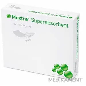 Mextra Superabsorbent 10x10 cm superabsorbujúci obväz 1x10 ks