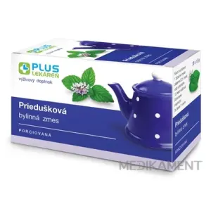 PLUS LEKÁREŇ Priedušková bylinná zmes porciovaná záparové vrecká 20 x 1,5 g 