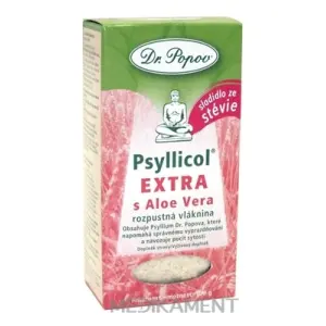 DR. POPOV PSYLLICOL EXTRA s Aloe Vera rozpustná vlaknina s príchuťou citrusov 100 g