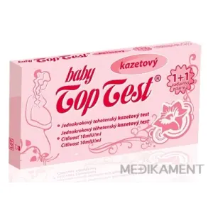 Baby Top Test tehotenský kazetový jednokrokový (1+1 zadarmo), 1x2 ks