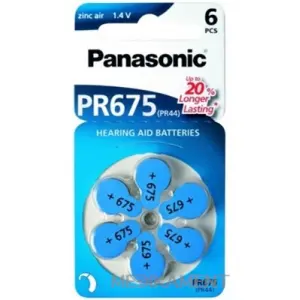Panasonic PR675 (PR44) batérie do načúvacích prístrojov 6 ks