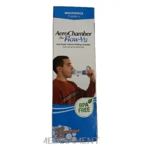 AeroChamber Plus nástavec inhalačný modrý pre dospelých 1 ks