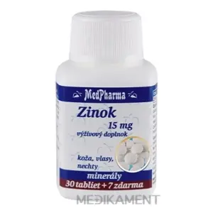 MedPharma ZINOK 15MG tablety 37 ks
