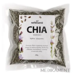 nefdesanté CHIA semienka semená Šalvie (Salvia Hispanica) 250 g