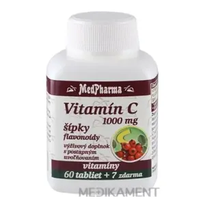MedPharma VITAMÍN C 1000 MG so šípkami tablety s postup. uvoľňovaním 67 ks
