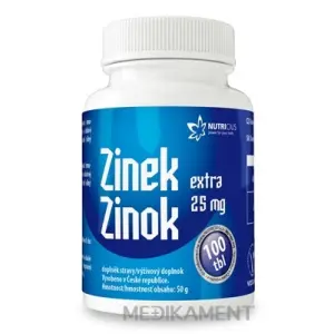 NUTRICIUS Zinok EXTRA 25 mg tablety 100 ks