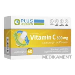 PLUS LEKÁREŇ Vitamín C 500 mg Long effect kapsuly 60 ks
