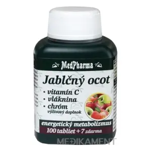 MedPharma JABLČNÝ OCOT VIT. C VLÁKNINA CHRÓM tablety 107 ks