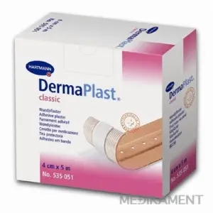 DERMAPLAST CLASSIC náplasť na rany z textilnej tkaniny 6 cm x 5 m 1 ks