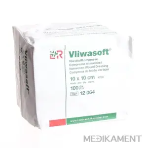 VLIWASOFT KOMPRESY NESTERILNÉ 10 x 10 cm 4 vrstvové 100 ks