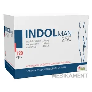INDOL MAN 250 pre mužov 120 kapsúl