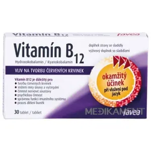 FAVEA VITAMÍN B-12 tablety 30 ks