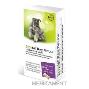 Drontal Dog Flavour 150/144/50 mg tablety 24 ks