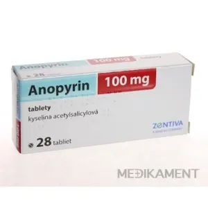 Anopyrin 100 mg tbl (blis.) 1x28 ks