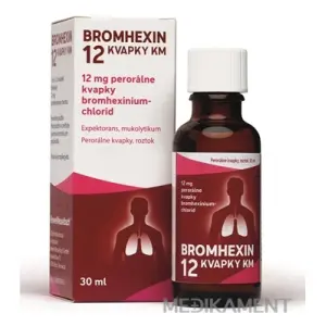 BROMHEXIN 12 KVAPKY KM kvapky 30 ml