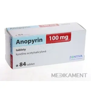 Anopyrin 100 mg tbl (blis.) 1x84 ks