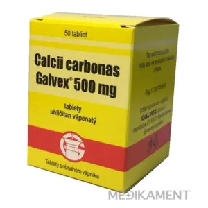 Galvex Calcii carbonas 500 mg tablety 50 ks