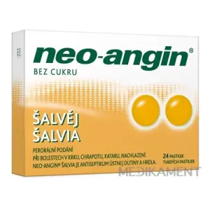 Neo-angin šalvia tvrdé pastilky 24 ks