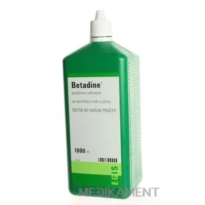 Betadine dezinfekčný roztok 100 mg/ml 1000 ml