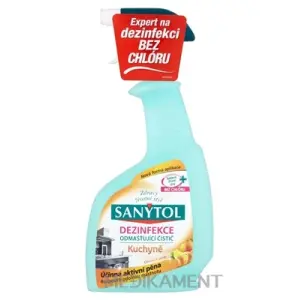 SANYTOL ODMASŤUJÚCI ČISTIČ Kuchyňa sprej, Citrusové plody, Dezinfekcia 500 ml