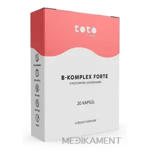 TOTO B-KOMPLEX FORTE s postupným uvoľňovaním kaapsuly 20 ks