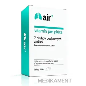 Air7 vitamín pre pľúca kapsule (7 zložiek+cordyceps) 30 ks