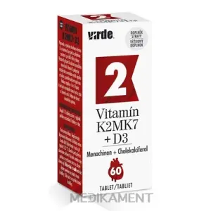 VIRDE VITAMÍN K2 MK7 + D3 tablety 60 ks