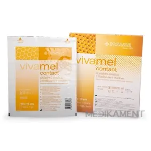 VIVAMEL CONTACT sieťka na rany s lekárskym medom 10x10 cm, 1x10 ks