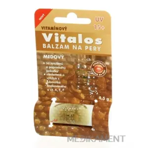 VITALOS Balzam na pery med SPF 15 vitamínový 1 ks