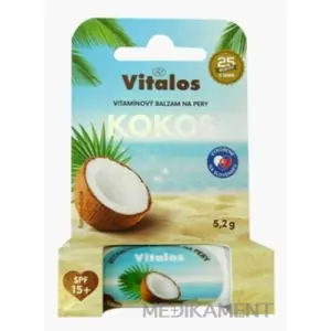 VITALOS Balzam na pery kokos SPF15 vitamínový 1 ks