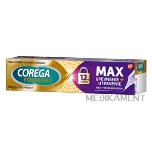 COREGA POWER MAX UPEVNENIE + UTESNENIE fixačný krém bez príchute 40 g