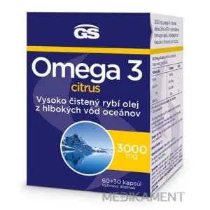 GS Omega 3 Citrus kapsuly 90 ks
