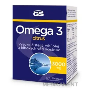 GS Omega 3 Citrus kapsuly 150 ks