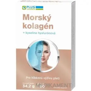 PLUS LEKÁREŇ Morský kolagén + kyselina haylurónová kapsuly 60 ks