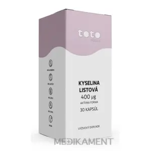 TOTO KYSELINA LISTOVÁ ACTIVE 400 µg kapsuly 30 ks
