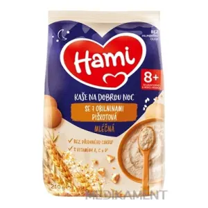 Hami mliečna kaša so 7 obilninami piškótová na dobrú noc (od ukonč. 8. mesiaca) 210 g