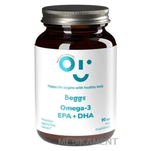 BEGGS OMEGA-3 EPA+DHA kapsuly 90 ks