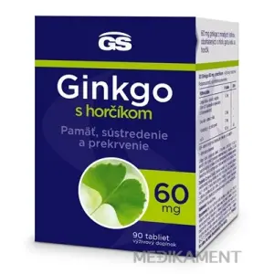 GS Ginkgo 60 mg s horčíkom tablety 90 ks
