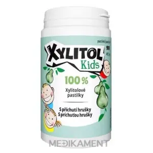 Vitabalans XYLITOL Kids xylitolové pastilky s príchuťou hrušky 90 ks