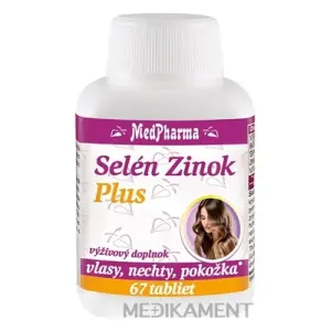 MedPharma SELÉN ZINOK Plus tablety (vlasy, nechty, pokožka) 67 ks